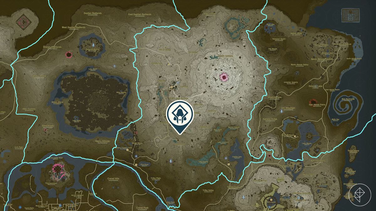 Timawak Shrine map location in The Legend of Zelda: Tears of the Kingdom