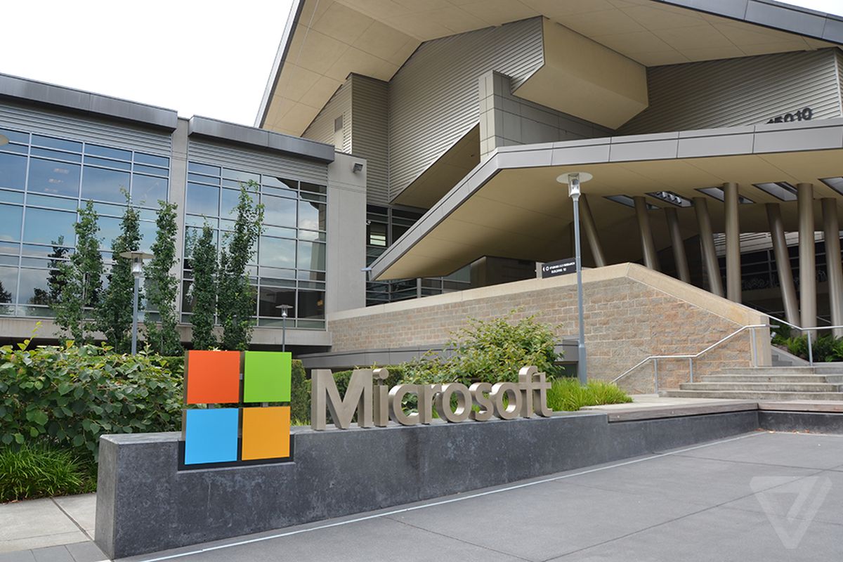Microsoft logo stock