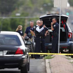 The scene of a shooting in a parking lot behind a dentist’s office on June 14, 2018 in Westminster, Colo. | AP Photo/David Zalubowski
