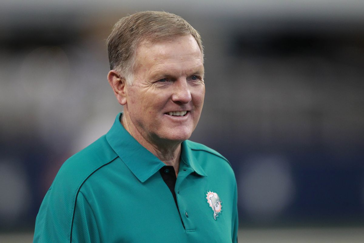 Aug 29, 2012; Arlington, TX, USA; Miami Dolphins former quarterback Bob Griese on the field before the game against the Dallas Cowboys at Cowboys Stadium. Mandatory Credit: Tim Heitman-US PRESSWIRE