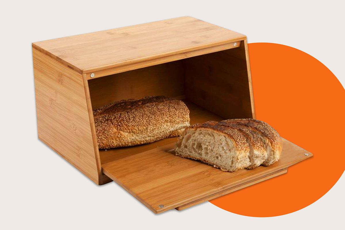A bamboo bread box 
