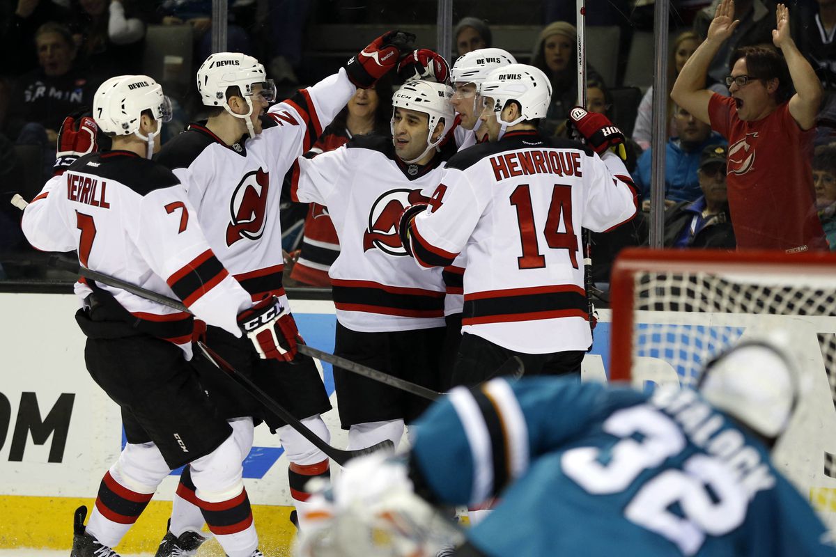 The Devils ended their trip through California with some goals.