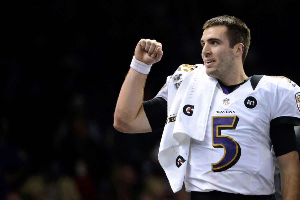 Joe Flacco is ready to get to work with the new weapons on offense. 