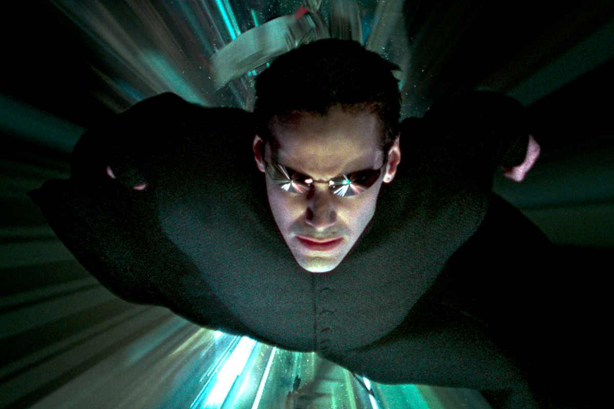 the matrix reloaded - neo flying