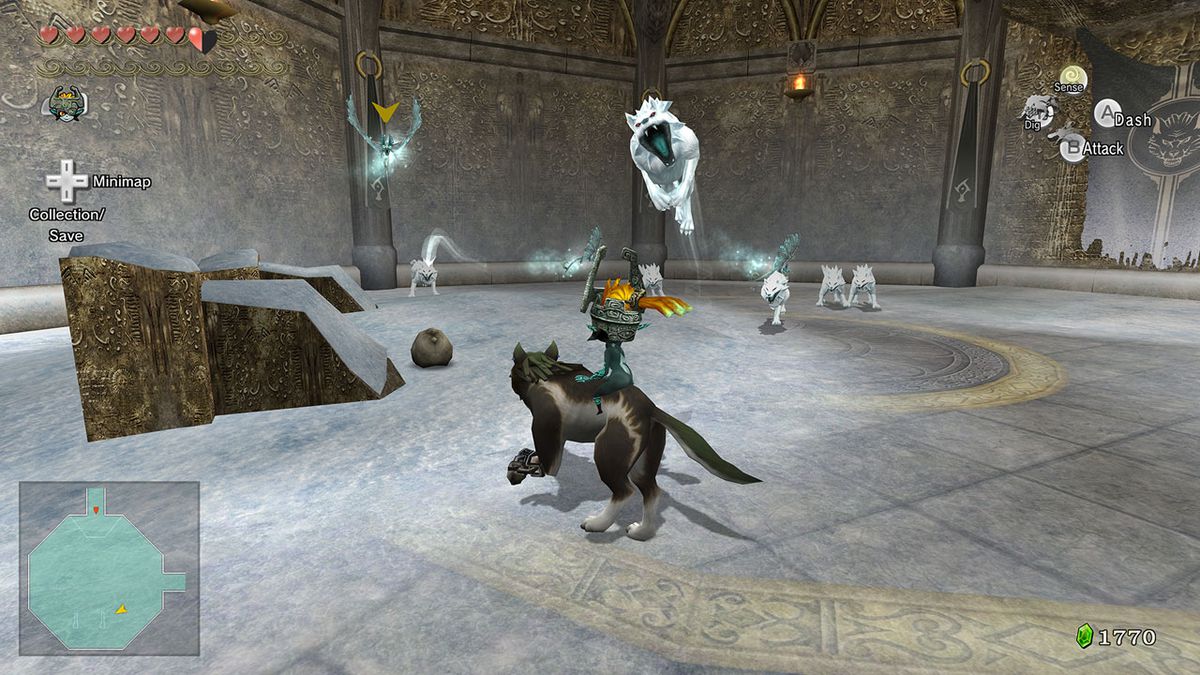 Wolf Link in Twilight Princess HD on the Wii U