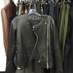 Leather jacket, $449