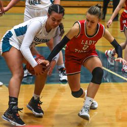 Juan Diego hosts Hurricane in a 4A girls basketball game on Friday, Feb. 26, 2021.