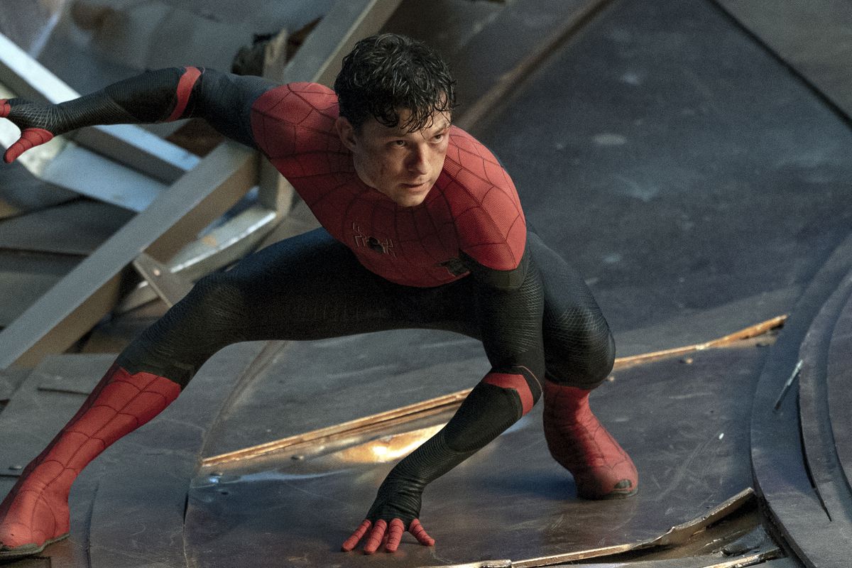 Tom Holland plays the title role in “Spider-Man: No Way Home.” 