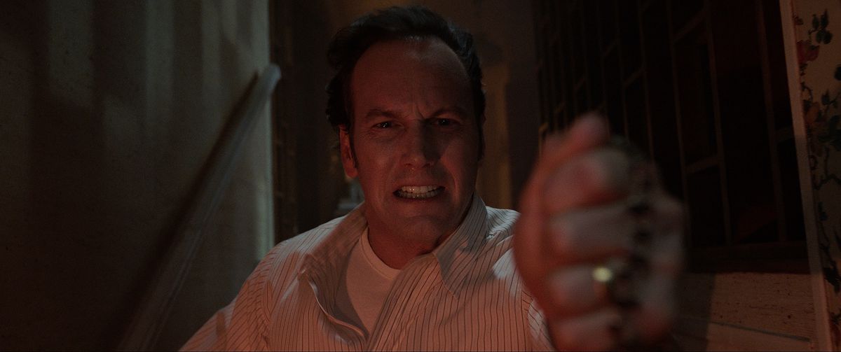 Patrick Wilson grits his teeth and fights the supernatural in The Conjuring: The Devil Made Me Do It
