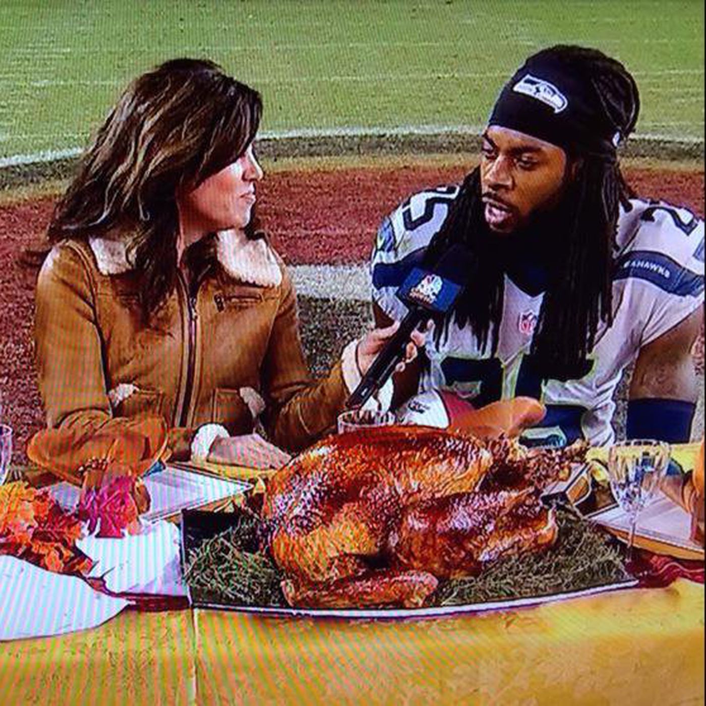Richard Sherman: NBC producers asked Seahawks players to eat turkey leg  after Thanksgiving game - Niners Nation