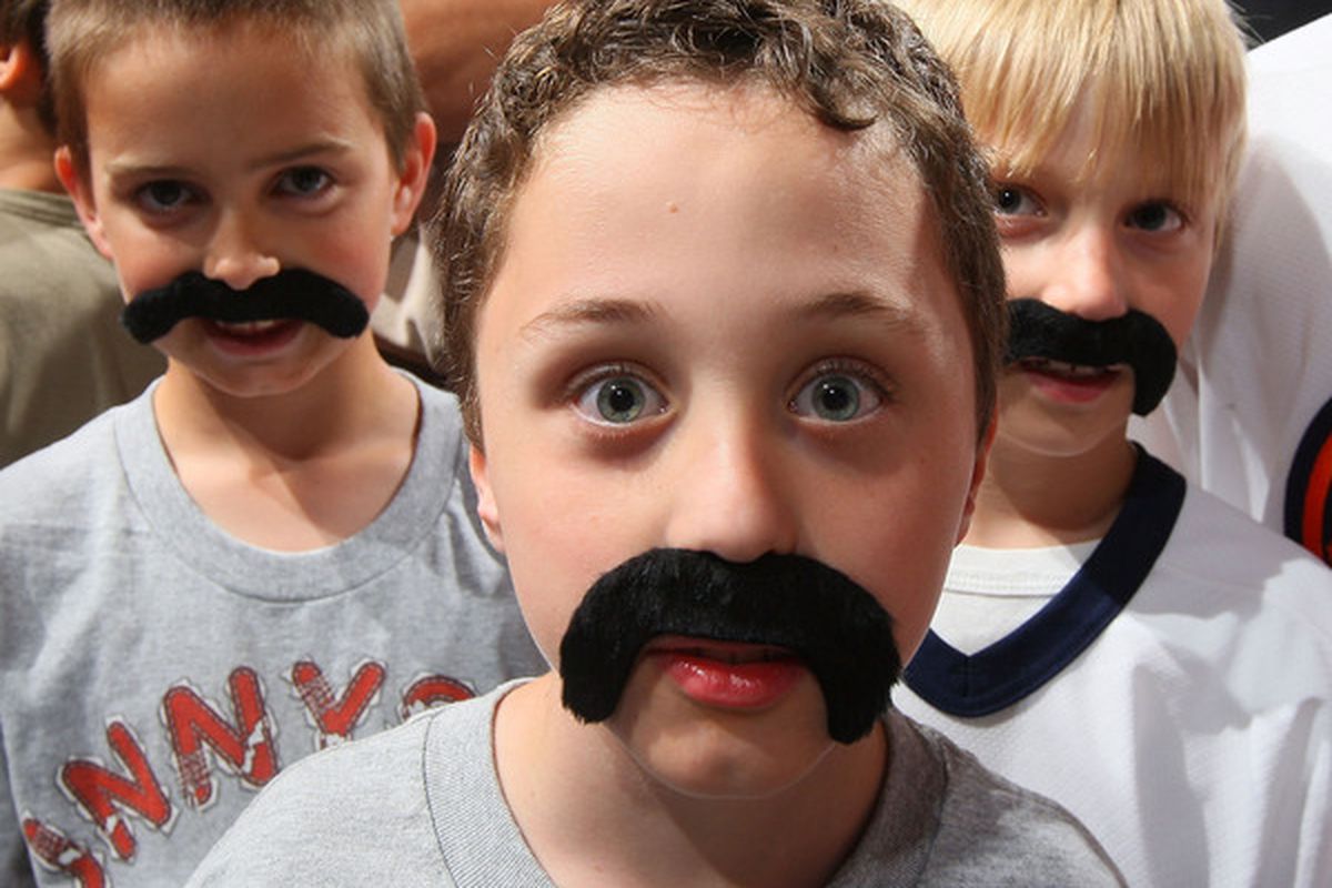 In a cruel twist of fate, the Easter Bunny left all of the Islander children Gillies mustaches...and they just bullied those Penguin children all day.