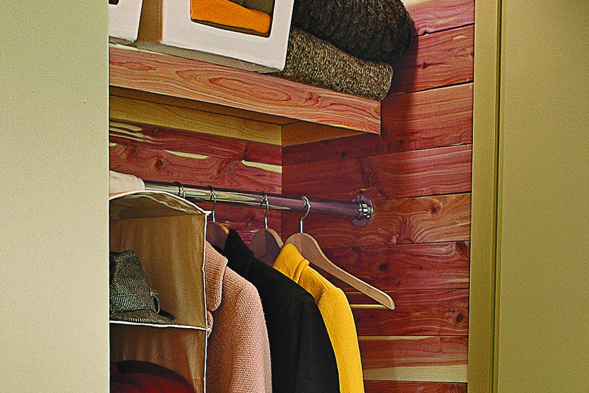 Cedar Lining in Closet.