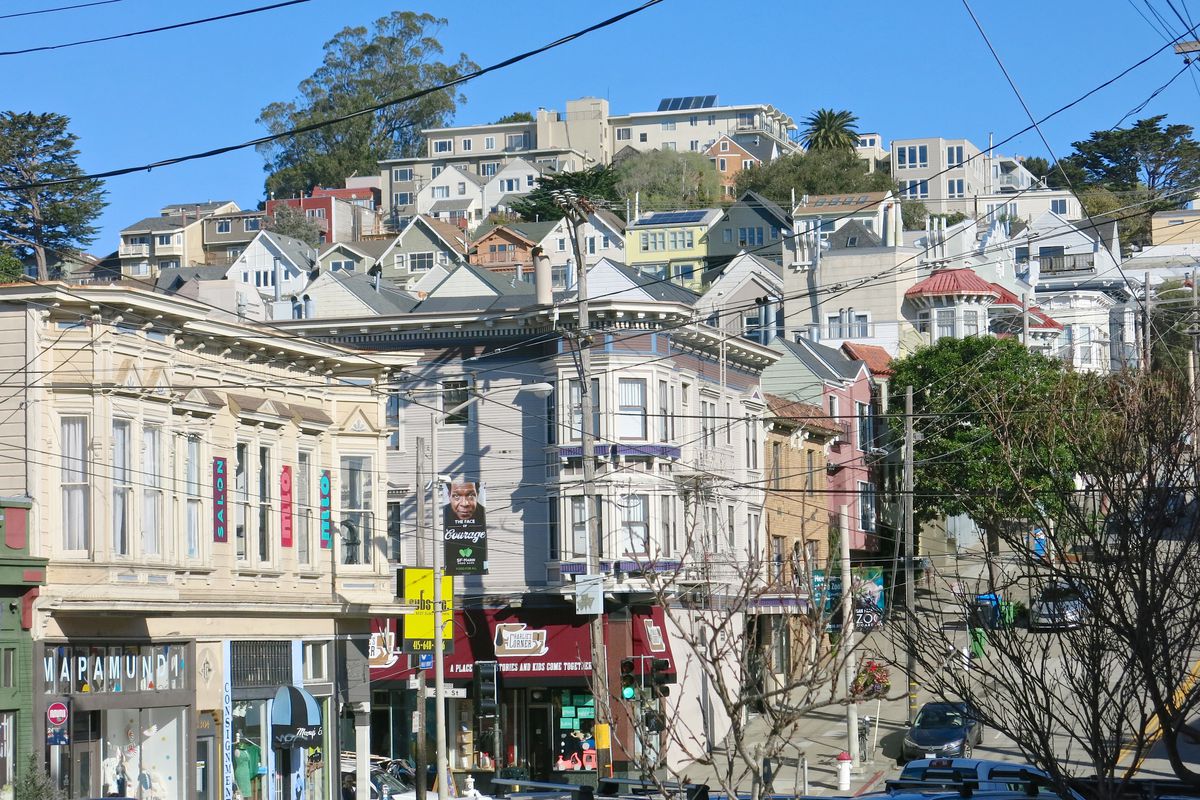 Noe Valley and the colorful homes in it
