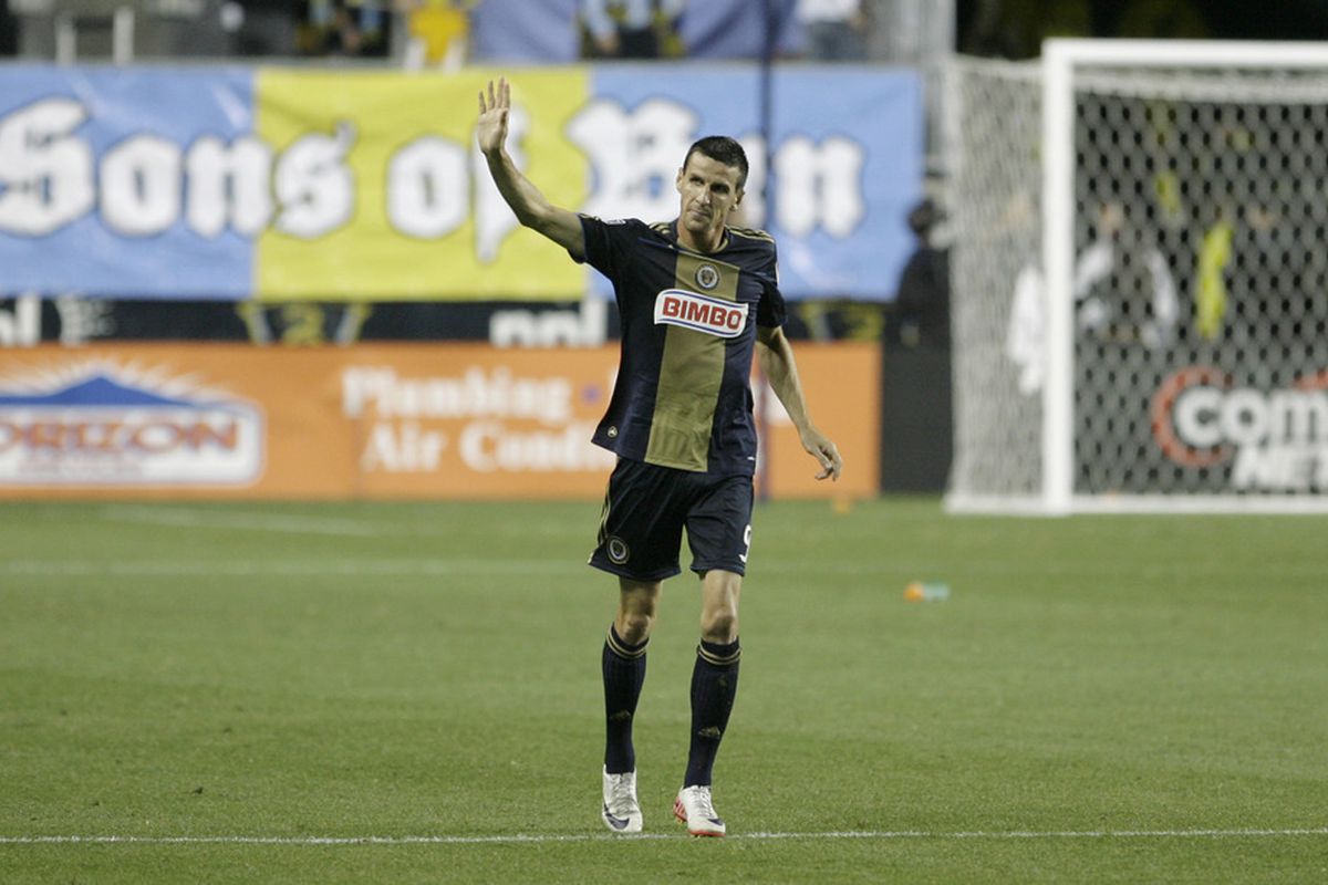 After waving good bye to Philly over the summer, Seb Le Toux is back and looks likely to make life miserable for Peter Nowak and company this weekend. (Photo by Chris Gardner/Getty Images)