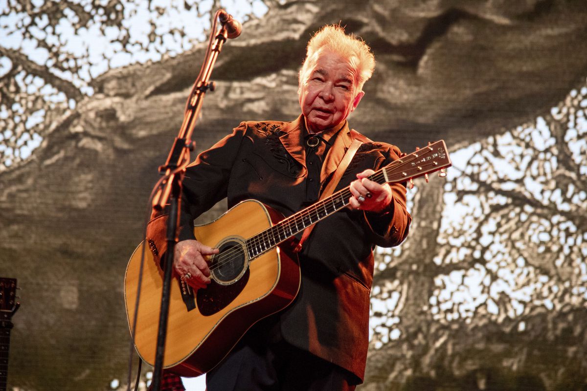 This June 15, 2019 file photo shows John Prine performing at the Bonnaroo Music and Arts Festival in Manchester, Tenn.