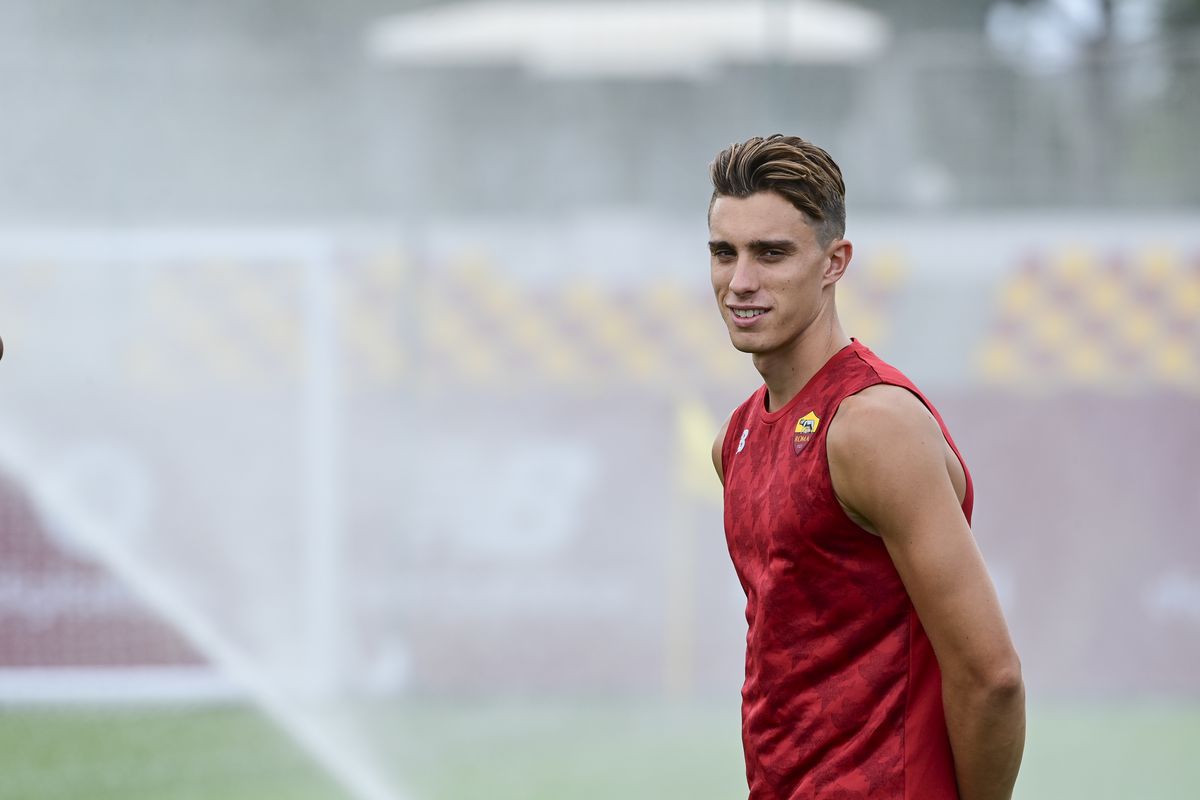 AS Roma Training Session And Press Conference