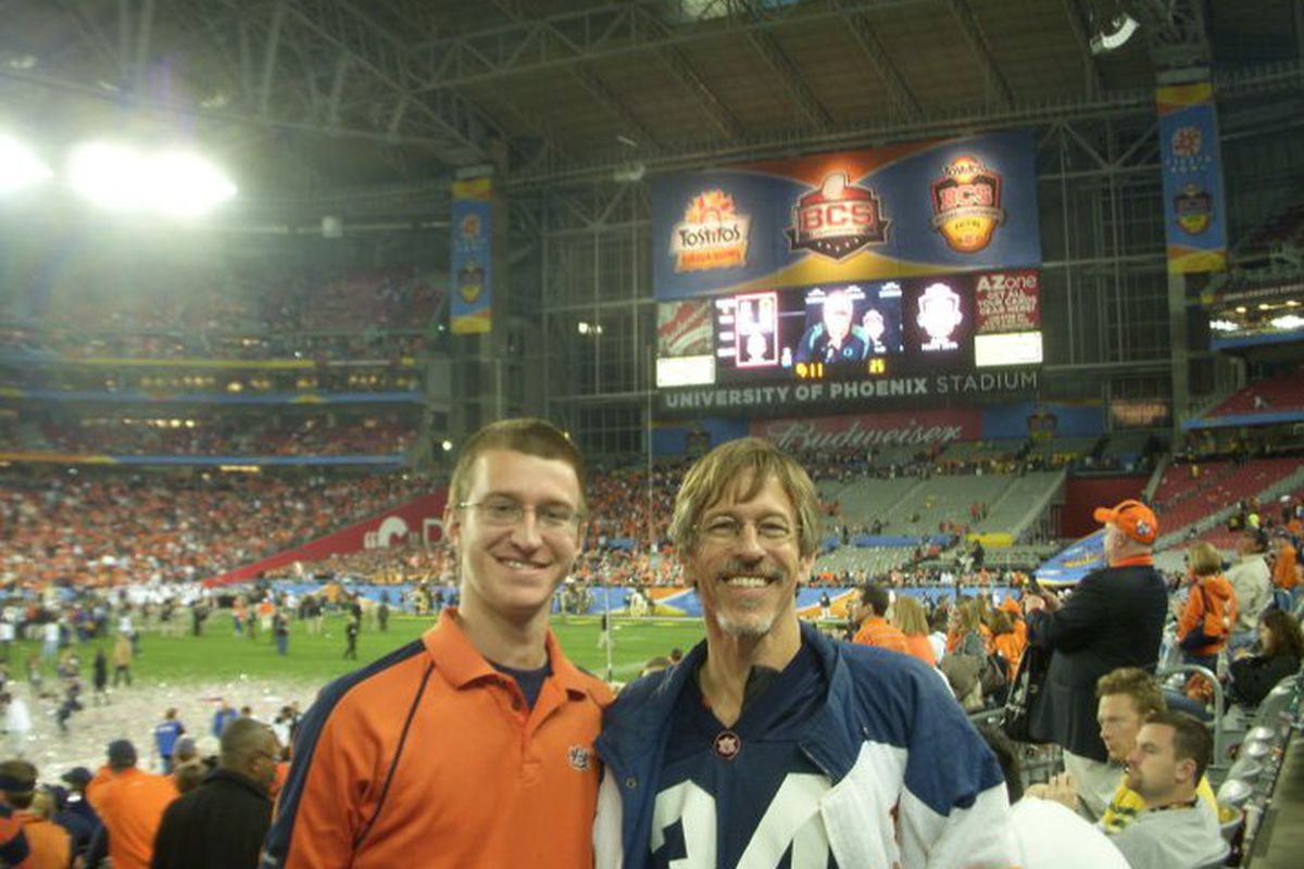 My Dad and I at the 2010 BCS National Championship Game