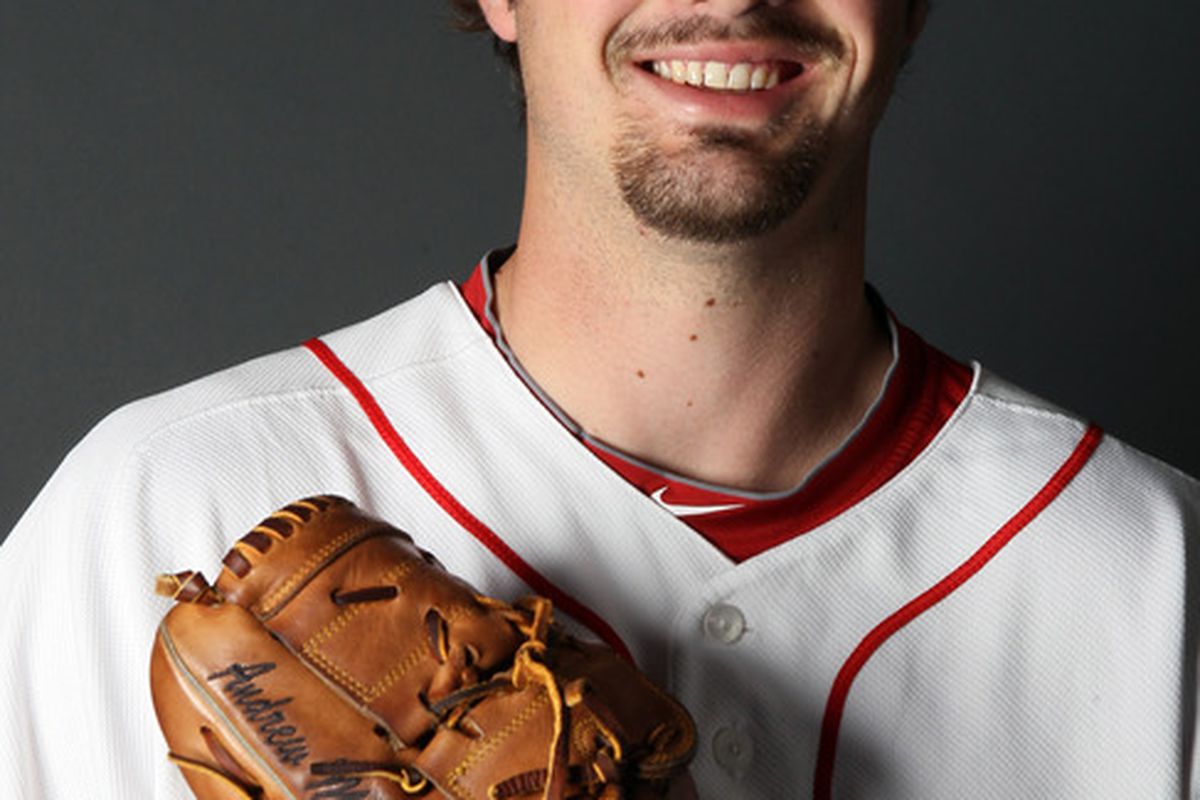 FT. MYERS FL - FEBRUARY 20:  :  Andrew Miller #30 of the Boston Red Sox poses for a portrait during the Boston Red Sox Photo Day on February 20 2011 at the Boston Red Sox Player Development Complex in Ft. Myers Florida  (Photo by Elsa/Getty Images)