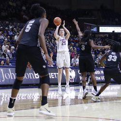 The UCF Knights take on the UConn Huskies in a women’s college basketball game at Gampel Pavilion in Storrs, CT on January 9, 2018.