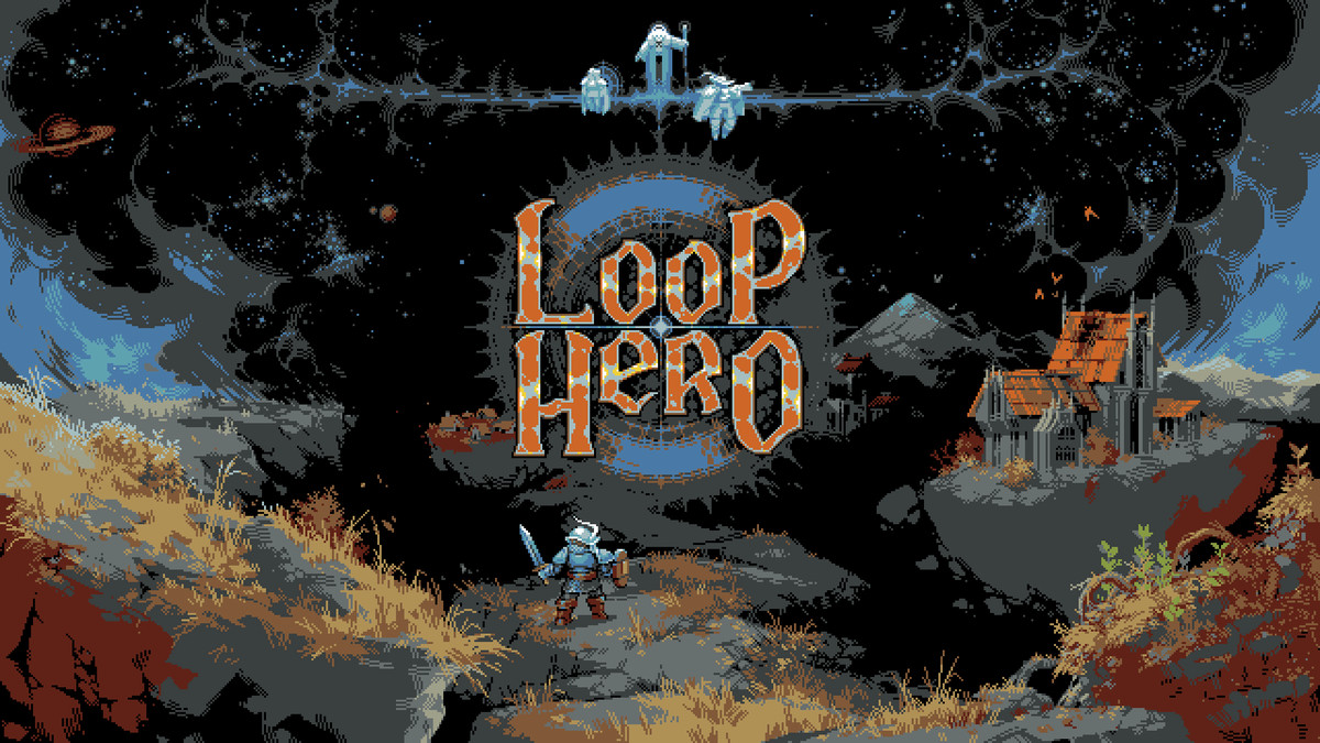 A knight prepares to begin an adventure in Loop Hero