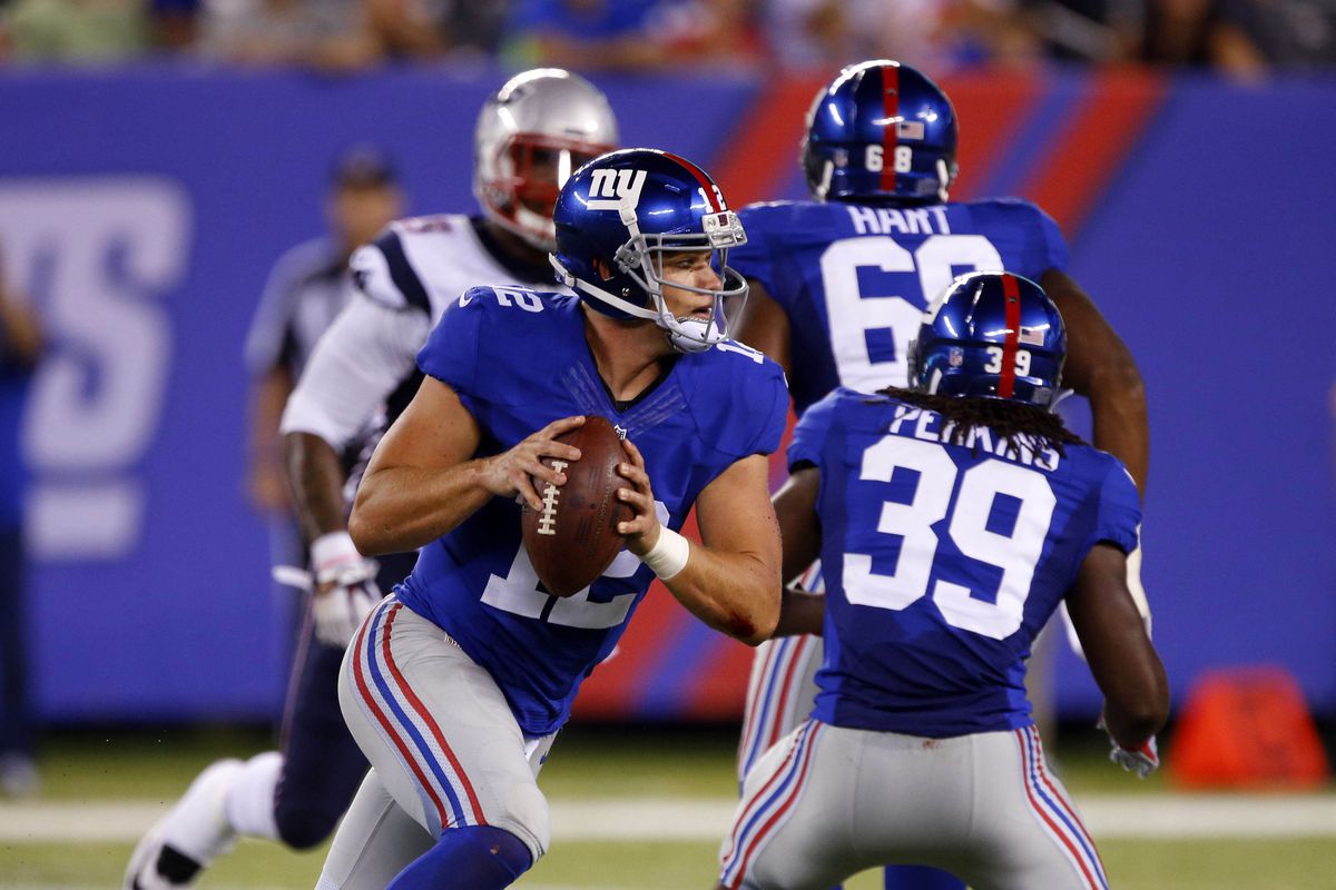 NFL: Preaseason-New England Patriots at New York Giants