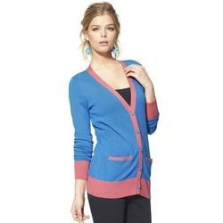 · <a href="http://www.target.com/p/prabal-gurung-for-target-colorblock-long-sleeve-cardigan-dresden-blue/-/A-14318756#?lnk=sc_qi_detaillink">Long-sleeved cardigan in Dresden blue</a>, $32.99: All sizes available