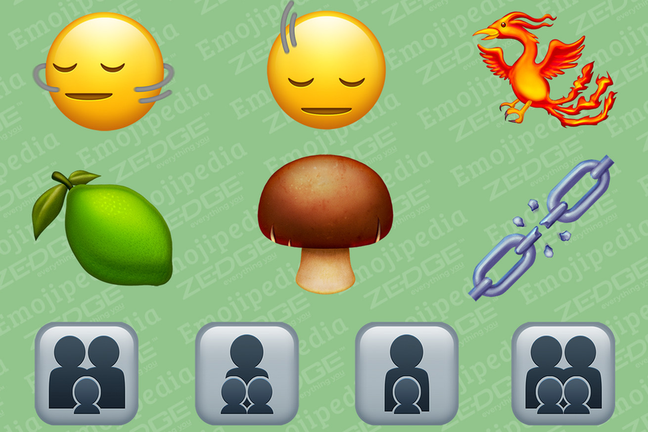 Emojipedia’s renderings of what some of the new emoji in Emoji 15.1 might look like.