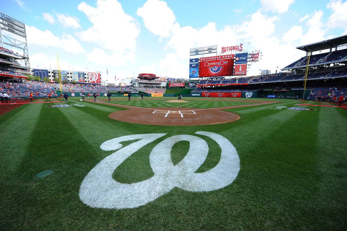 Apr 12, 2012; Washington, DC, USA; A general view of Nationals Park before the Washington Nationals home opener against the Cincinnati Reds.  Mandatory Credit: James Lang-US PRESSWIRE