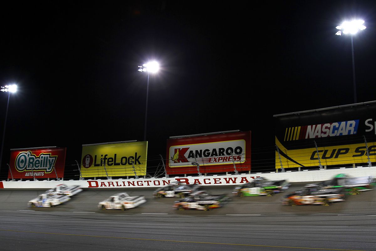 General race action during the Too Tough to Tame 200 at the Darlington Raceway in Darlington, SC.