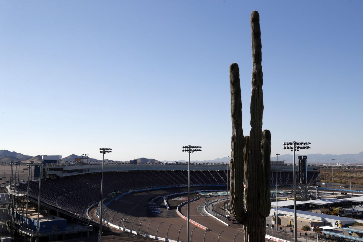 A general overview of the NASCAR Next Gen Test at Phoenix Raceway on January 25, 2022 in Avondale, Arizona.