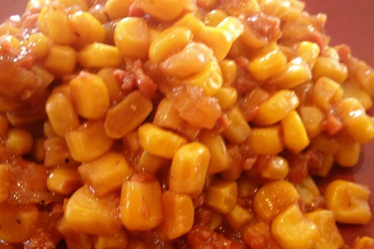 Belle's Barbecue Baked Corn is an easy side dish.