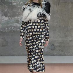 The Marni show was a blast of energy, texture and colour this morning; designer Consuelo Castiglioni proving once again that her label is one that shirks Milanese reputation and rules for true originality.—Dolly Jones, <a href="http://www.vogue.co.uk/fash