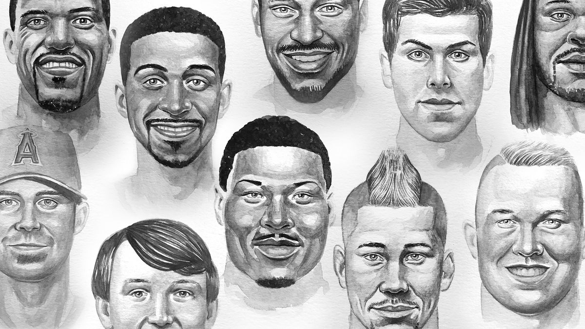 Pencil drawing of the ten least consequential athletes of the 2010s