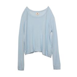 <strong>Sundry</strong> Cropped Pullover in Pool, <a href="http://miramirasf.com/collections/this-just-in/products/sundry-cropped-pullover-pool">$90</a> at Mira Mira