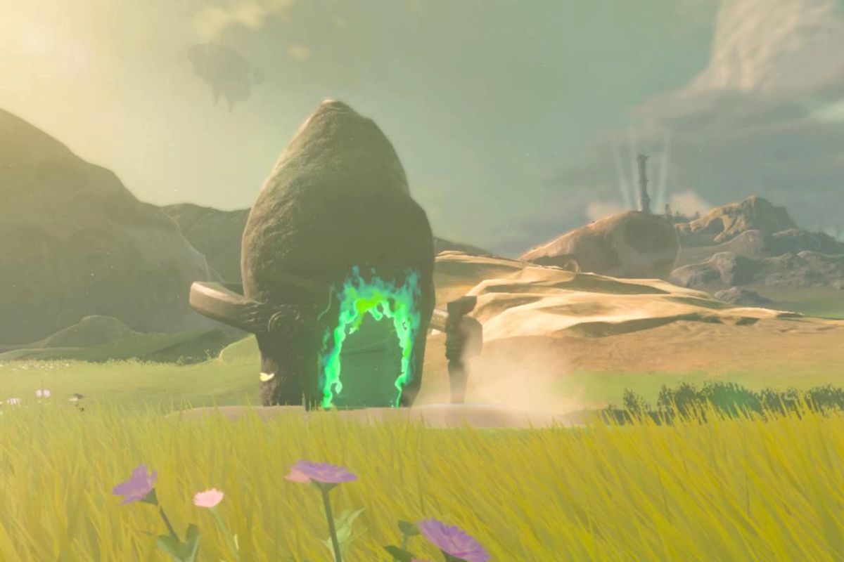 Sinakawak Shrine entrance in The Legend of Zelda Tears of the Kingdom