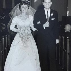 Martha and Ed Stevenson in their wedding day. November 23, 1962.