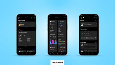Mockups of Garmin Connect app redesign