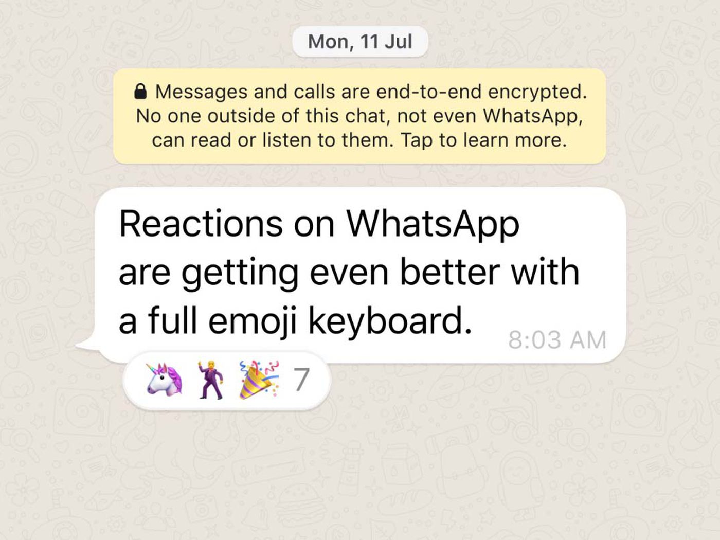 WhatsApp to let users react with any emoji, not just its chosen six - The  Verge