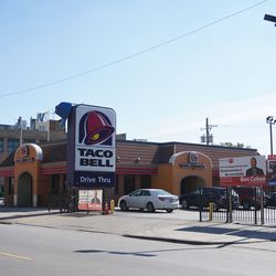 The Taco Bell on Addison Street, that will be demolished shortly