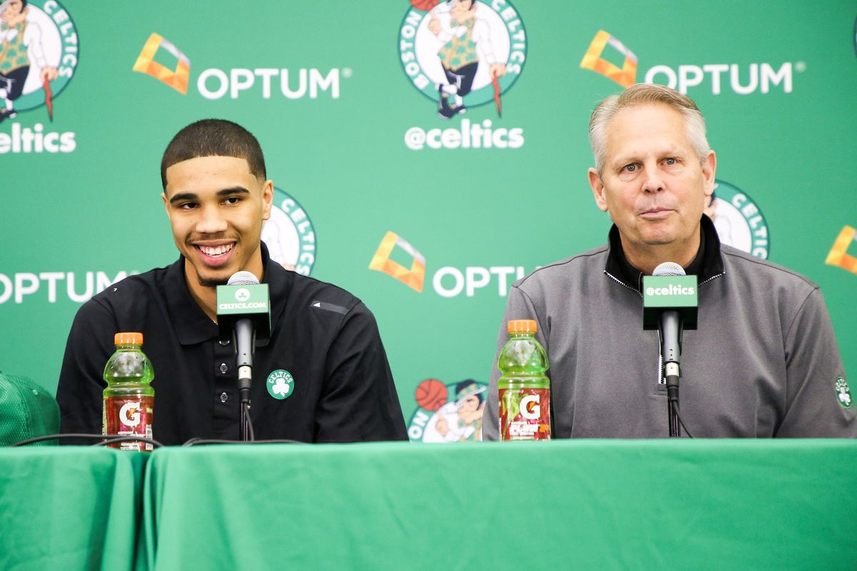 Boston Celtics Introduce Jayson Tatum during a Press Conference