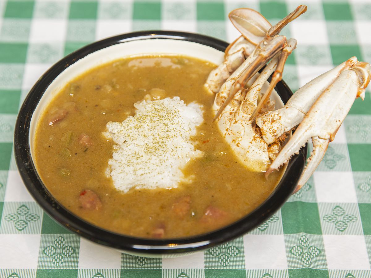 A bowl of seafood gumbo from Daisy’s Po’Boys and Tavern.