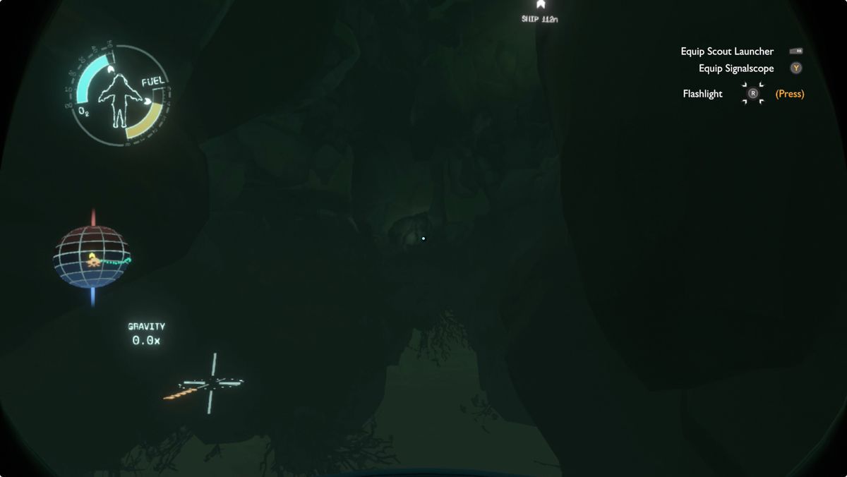 Outer Wilds Giant’s Deep Statue Island underwater entrance to the Workshop