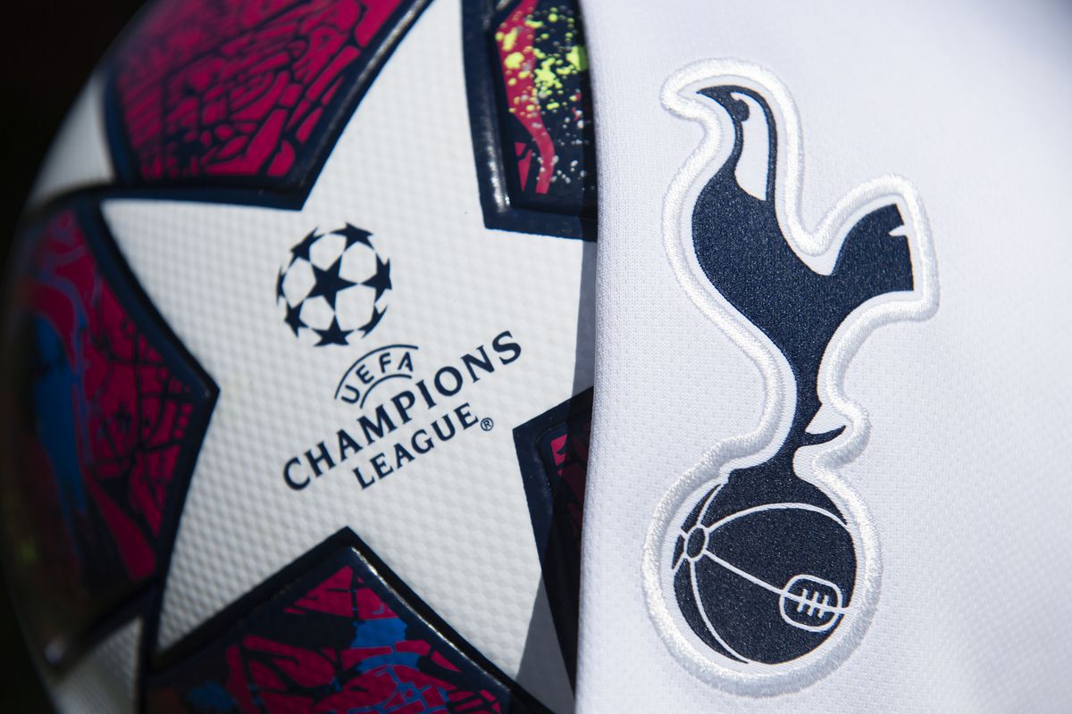 The Tottenham Hotspur Club Badge and Champions League Match Ball