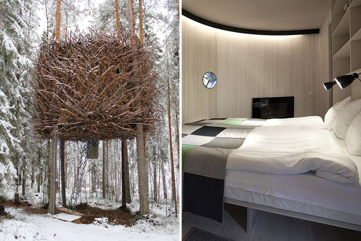 Bird’s Nest treehouse at Treehotel in Sweden