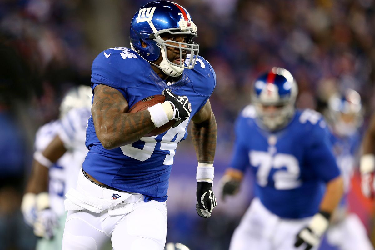 Brandon Jacobs is inactive Sunday for the Giants
