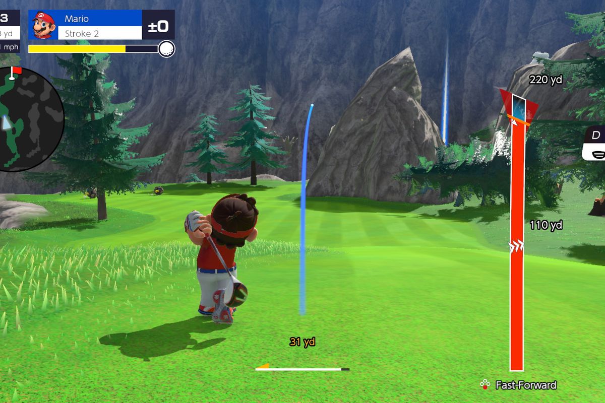 Mario Golf: Super Rush spin, curve, and shaping shots