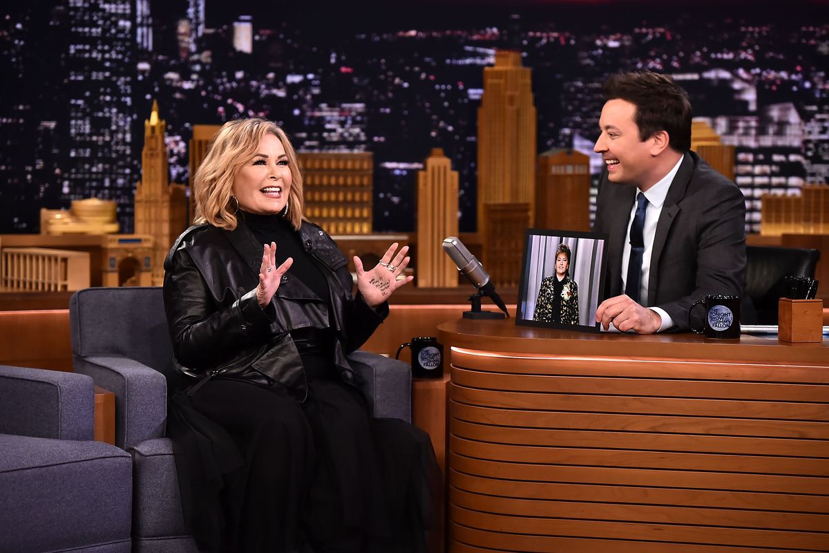 Roseanne Barr Visits 'The Tonight Show Starring Jimmy Fallon'