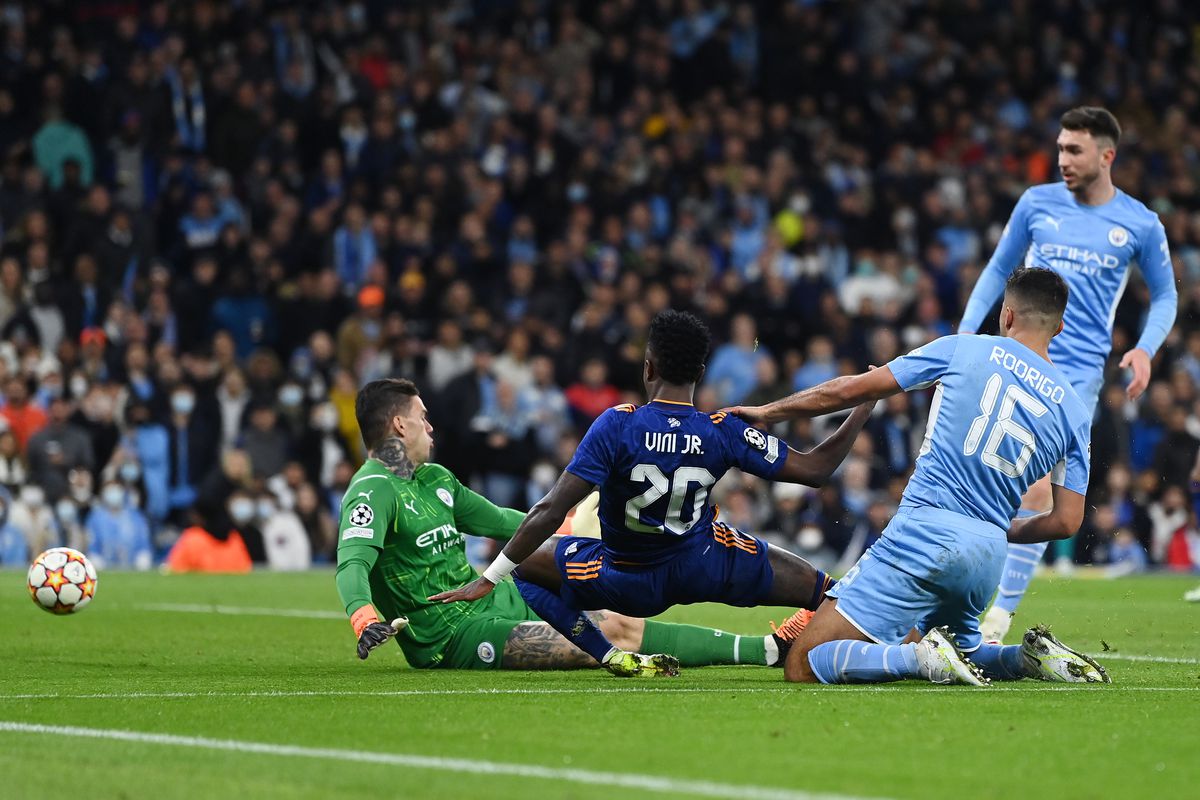 Manchester City defeated Real Madrid 4-3 in the first leg