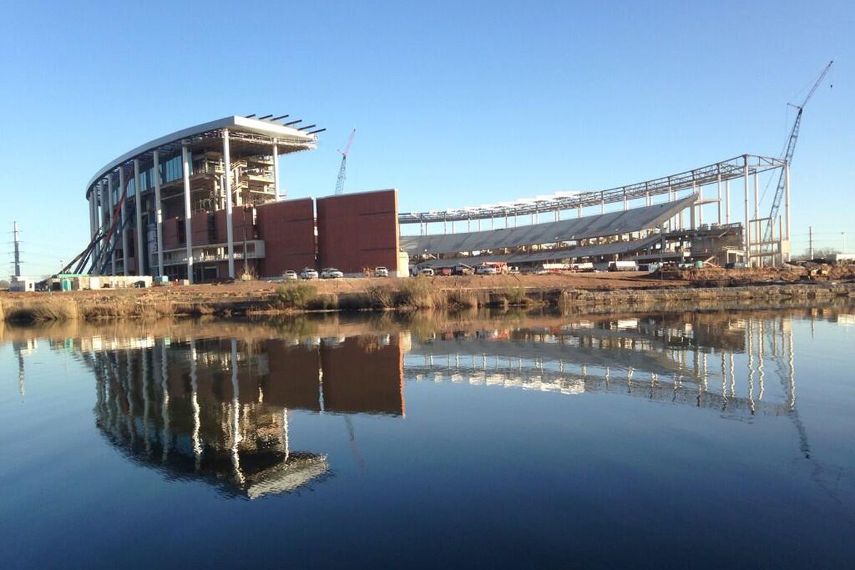 McLane Stadium is coming along quite nicely.