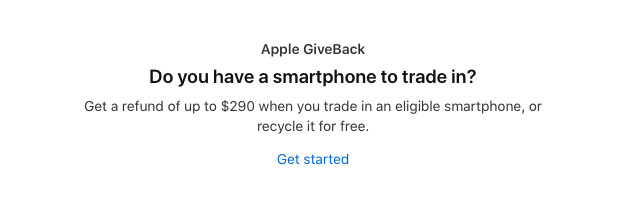 Apple GiveBack program